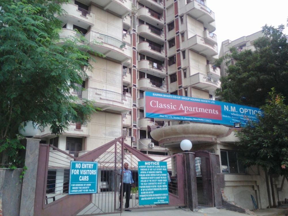 3BHK 3Baths Residential Apartment for sale in Classic Apartments CGHS Sector 12 Dwarka